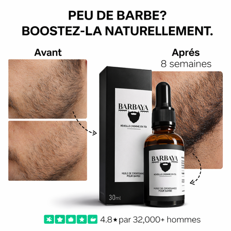 Huile de Croissance pour la Barbe